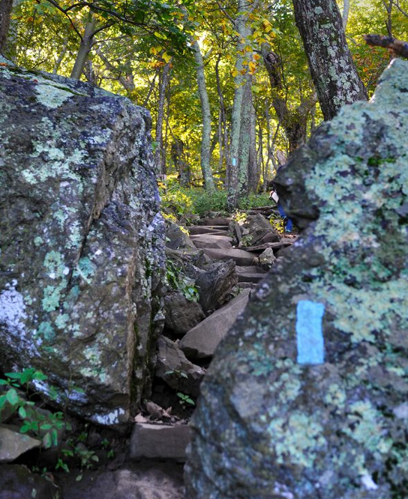 Rocky climb up the Humpback trail